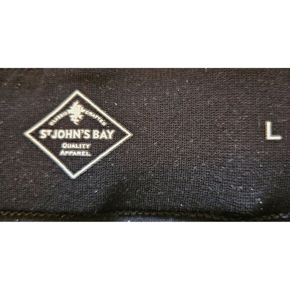 St. John's Bay Woman Size L Wide Leg Pull On Pants Pockets Minimalistic Staple - Picture 4 of 6